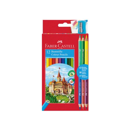 Faber Castell drvene boje + 3 obostrane 96527