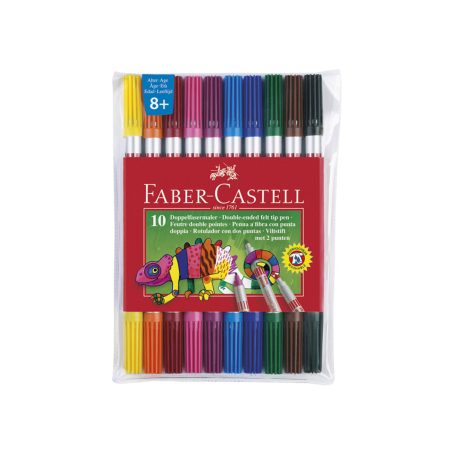 Flomasteri Faber Castell obostrani 10 kom 97039