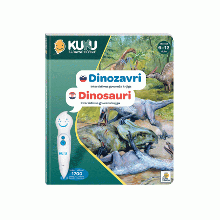 KuKu Interaktivna knjiga Dinosauri ( BEZ OLOVKE ) 1091257