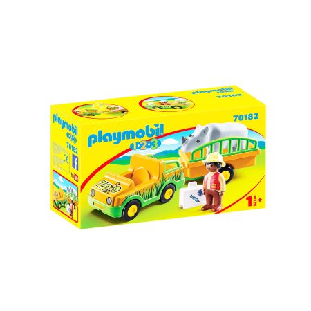 Playmobil Vozilo Zoološkog vrta s nosorogom 98930