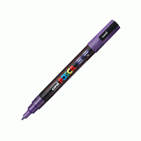 Posca marker pc-3M debljine 0,9-1,3mm Glitter Ljubičasti 1091136