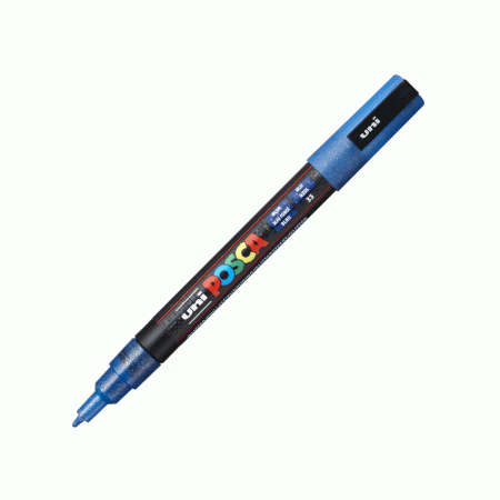Posca marker pc-3M debljine 0,9-1,3mm Glitter Plavi 1091138