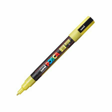 Posca marker pc-3M debljine 0,9-1,3mm Glitter Žuti 1091142