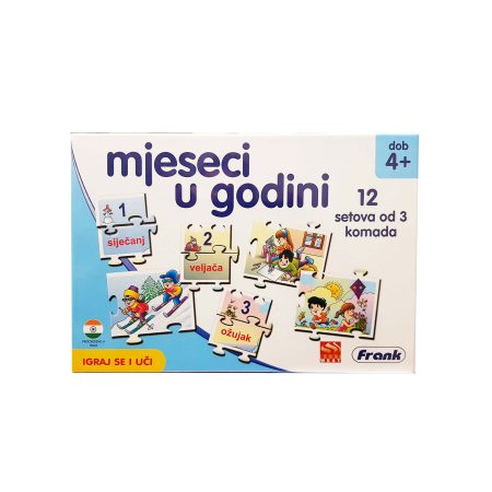 Puzzle Edukativne Mjeseci u godini Frank 92222