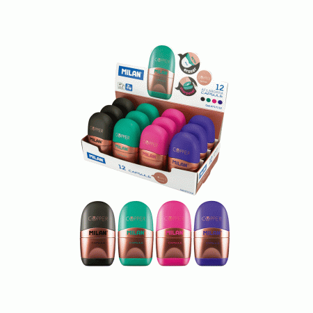 Šiljilo s gumicom Milan Copper Capsule 94153