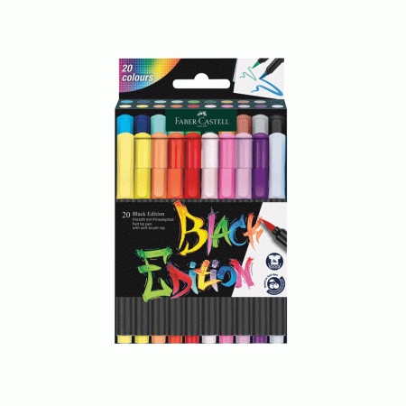 Flomasteri Faber Castell Brush Pen Black edition 20 boja 1093132