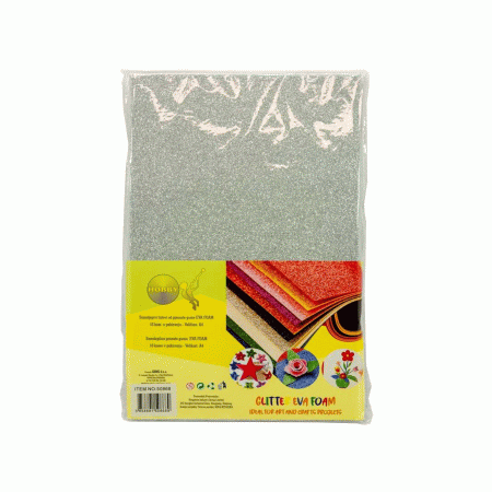 Listovi od pjenaste gume Glitter Eva Foam srebrni 1093168