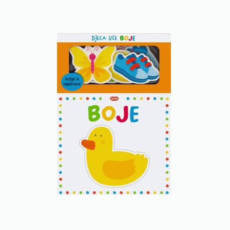 Edukativna slikovnica s umetaljkama Djeca uče Boje 1093297