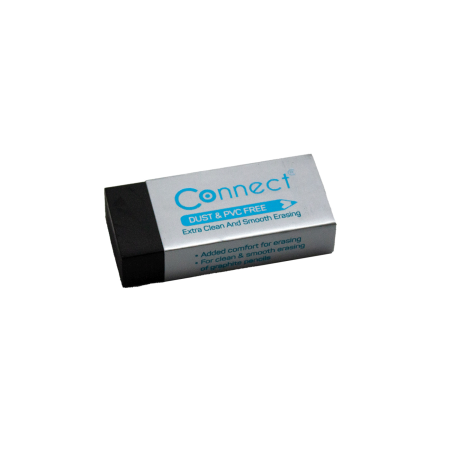 Gumica za brisanje sintetička s omotom Connect Black 1094689