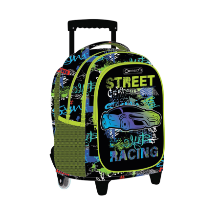 Ruksak školski s kotačima Connect Street Racing 1094737