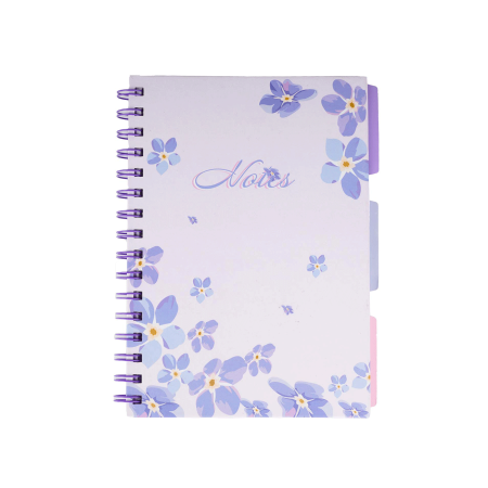 Blok spiralni A5 Violet Flowers 1095445