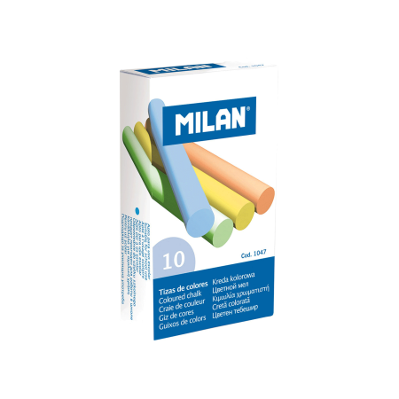 Kreda školska okrugla u boji Milan 10 boja 97145
