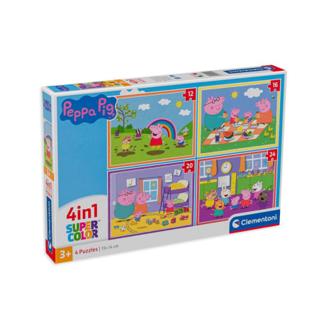 Puzzle Peppa Pig 4 u 1 Clementoni 1095743