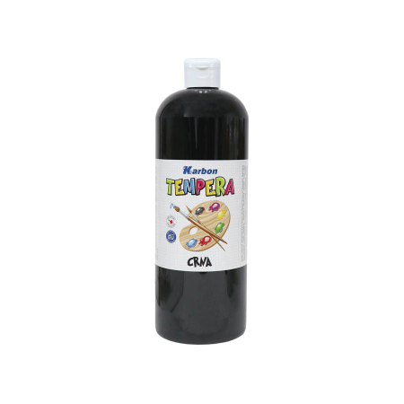 Tempera Crna Karbon 1000 ml 91893