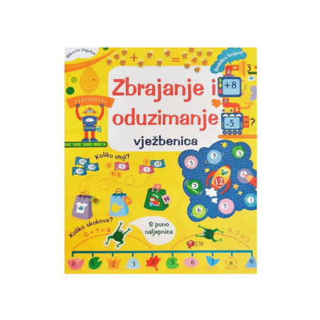Vježbenica Zbrajanje i oduzimanje s Naljepnicama 97609