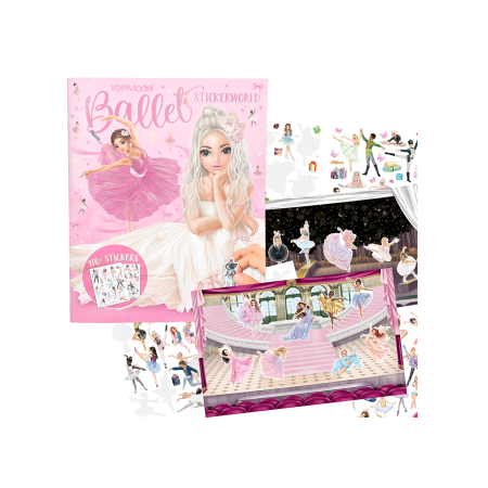 Top Model Stickerworld kreativna knjiga s naljepnicama Ballet 1096326