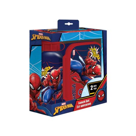 Boca za vodu metalna 500 ml i kutija za užinu set Spiderman 1096715