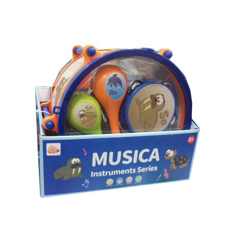 Bubanj i set glazbenih instrumenata 1095848