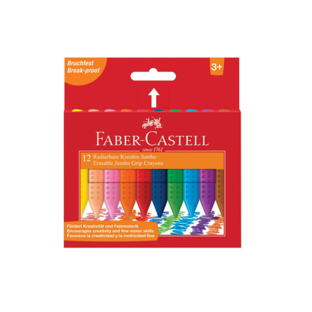 Pastele voštane debele Faber Castell Jumbo Grip 12 boja 1095069