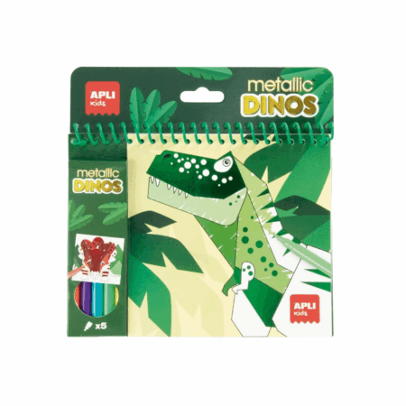 Bojanka Apli Metallic Dinos sa flomasterima 1098179