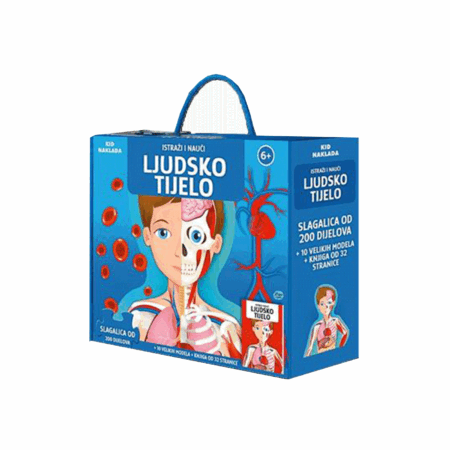 Istarži i nauči Ljudsko tijelo Komplet Slikovnica Puzzle Slagalice 1097701
